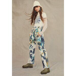 Free People We The Free Arcadia Cord Harem Tie-dye Pants Size